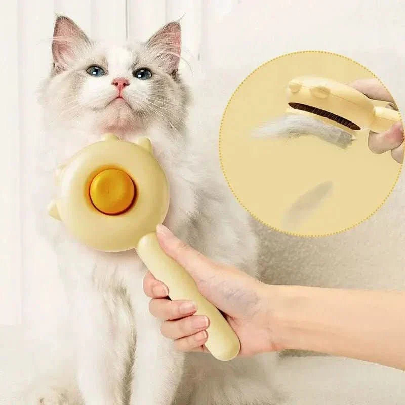 Cepillo para mascotas AuroraGroom con función de masaje para perros y gatos