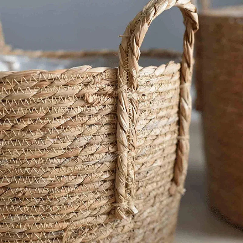 MeadowNest Handwoven Straw Pot And Storage Basket Extra Large