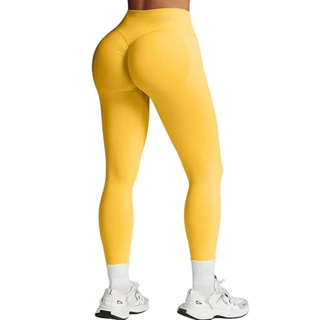 Charlotte Yoga Leggings With Elastic Waist, Nylon Spandex Ankle Length For Women