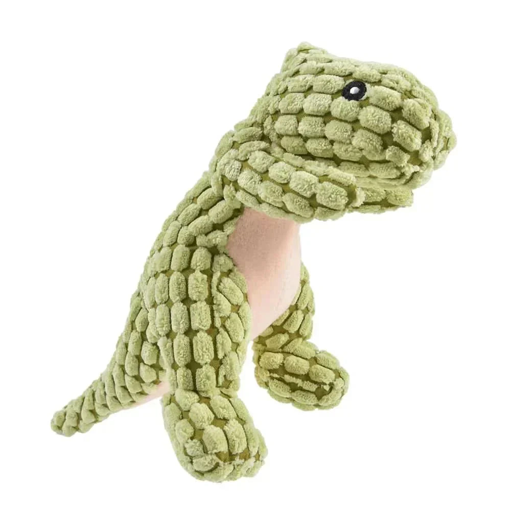 NovaGuard Oförstörbar Dinosaurieleksak för Hundar för Kraftiga Tuggare Säker Hållbar Gummi