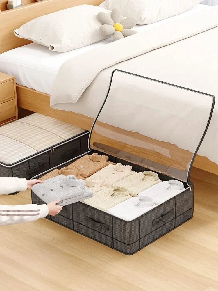 Organizador Dobrável Transparente para Armazenamento em Casa e Escritório