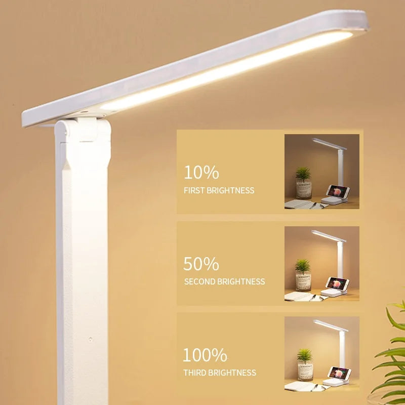 LumaFocus USB Touch Desk Light for Focused Reading and Study