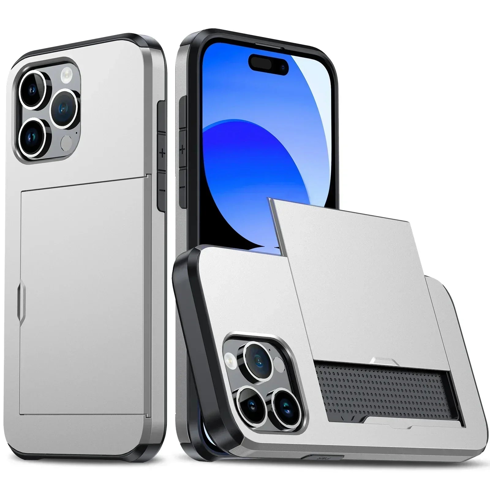 LuxShield Card Pocket Case For IPhone, Slim Profile, Card Slots, Protection And Style