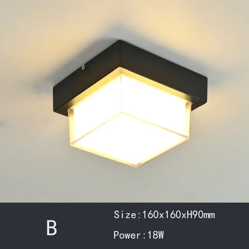 Plafoniera da Corridoio Nova Geode Impermeabile con LED