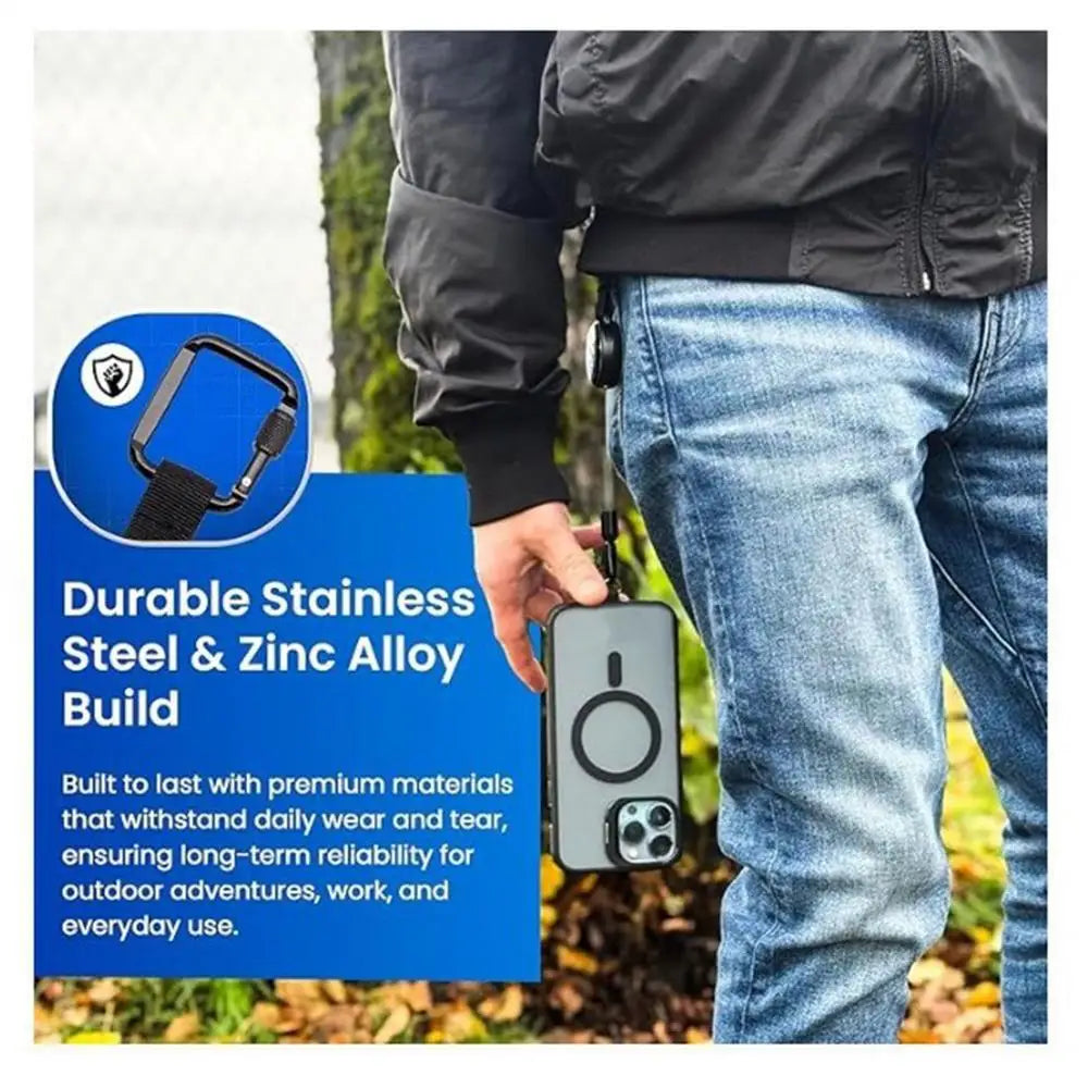 Extendable Phone Mount With Theft-Deterring Belt Clip For Secure On-The-Go Access