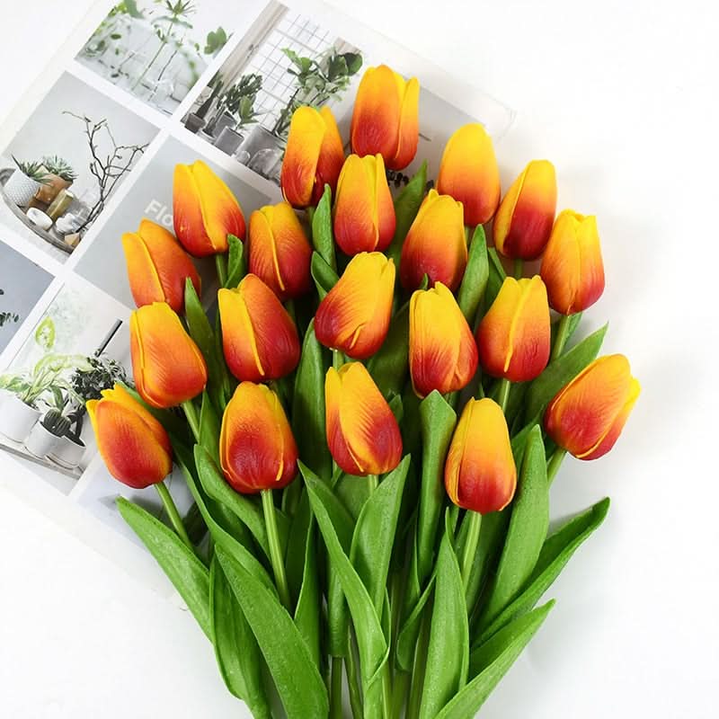 Elegantní realistické aranžmá tulipánů pro domácí a eventovou dekoraci