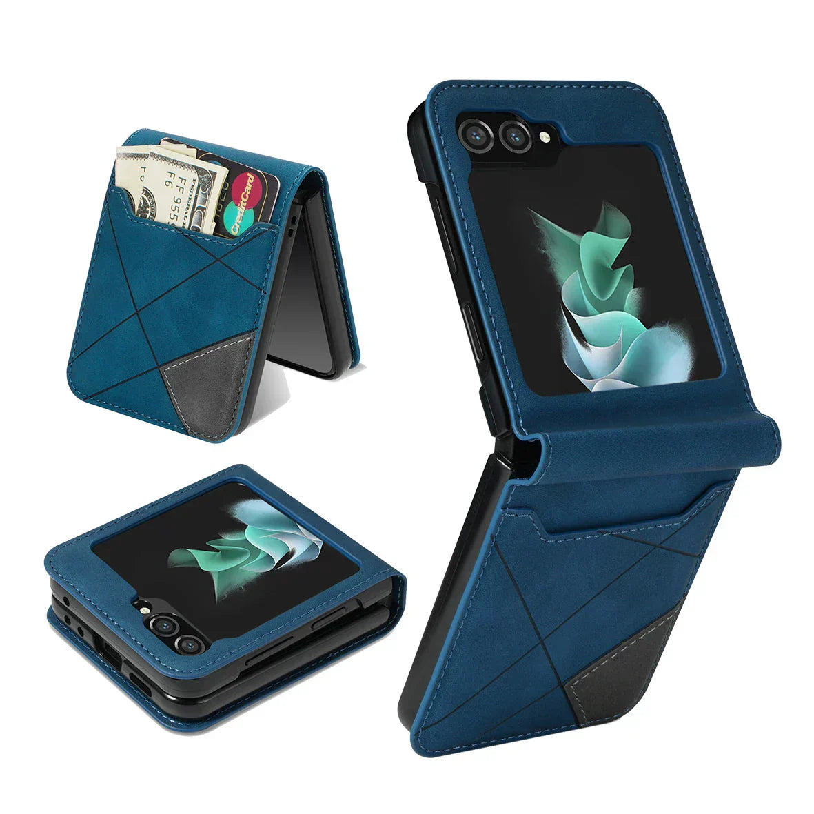 Leather Wallet Case for Samsung Galaxy Z Flip Series