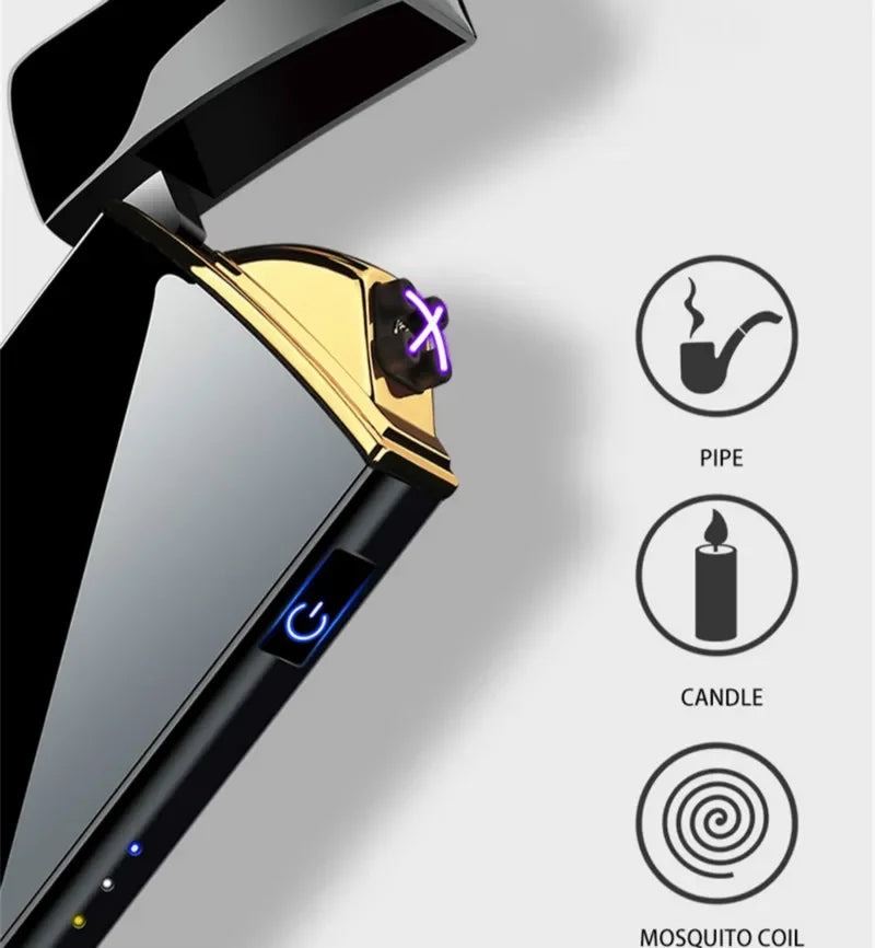 NovaArc Blue Plasma Lighter With Double Arch Flame For Daily Use