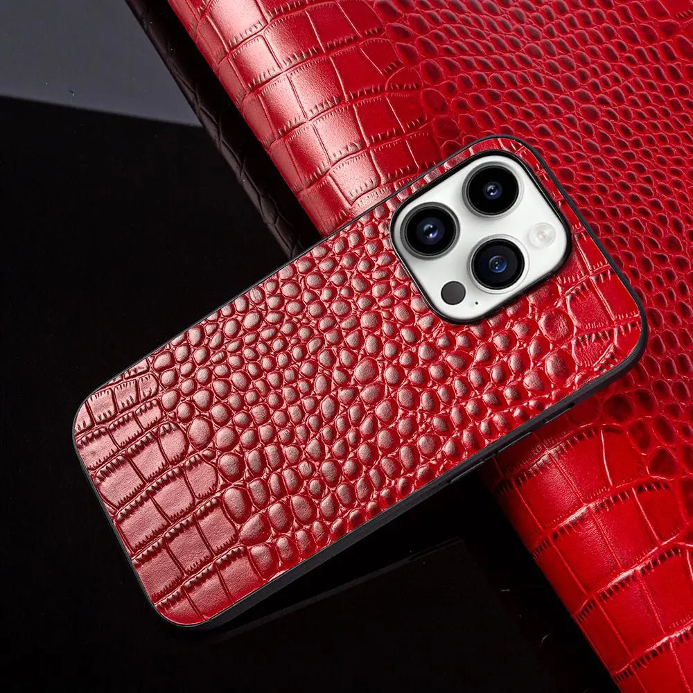 Cosmo iPhone Case In Genuine Leather With Lightweight Profile