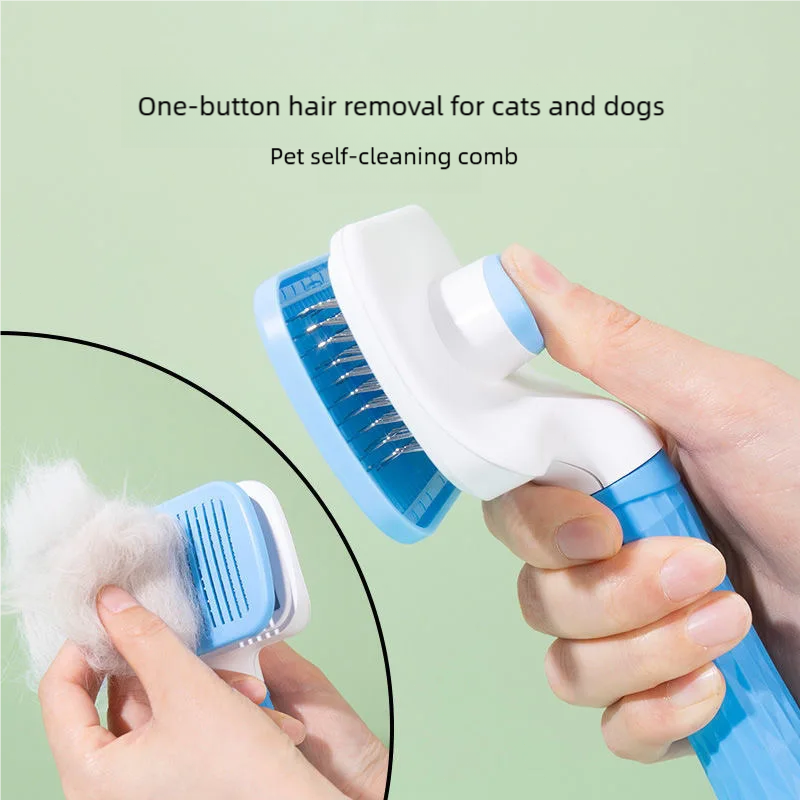 PawEase Hair Removal Massage Grooming Brush For Cats And Dogs