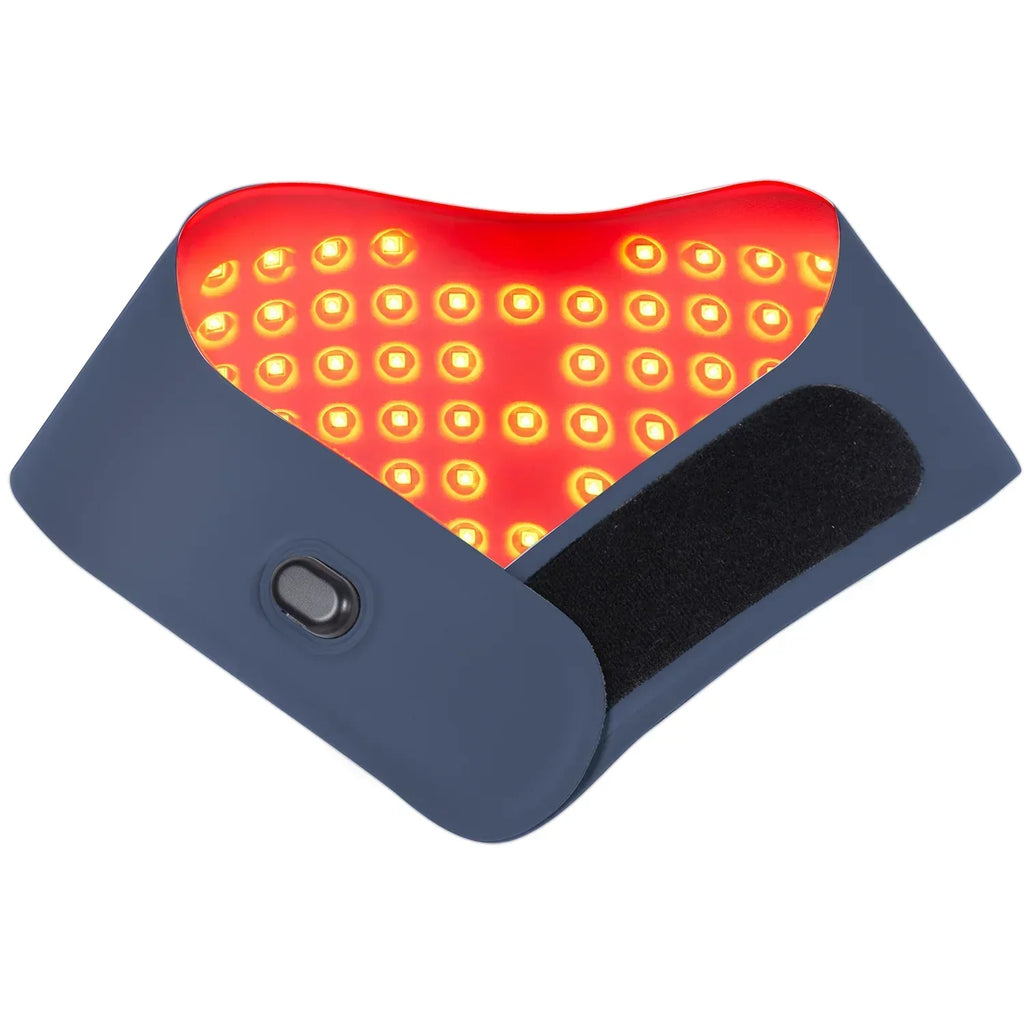 Neck-Worn Red Light Relief Device For On-The-Go Personal Care