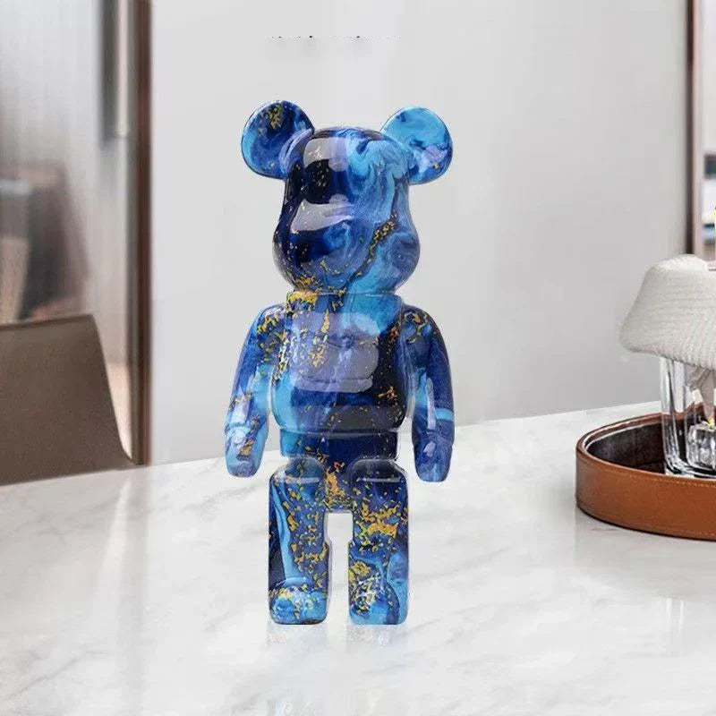 CityCub Bear Figurine In Street Art Style With Built-In Tray For Desk Or Shelf