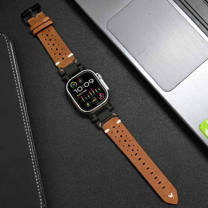 Ægte læderrem til Apple Watch, stilfuld og holdbar rem