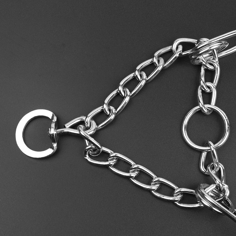 Collar de púas SummitPaw para perros con puntas de goma y púas cromadas