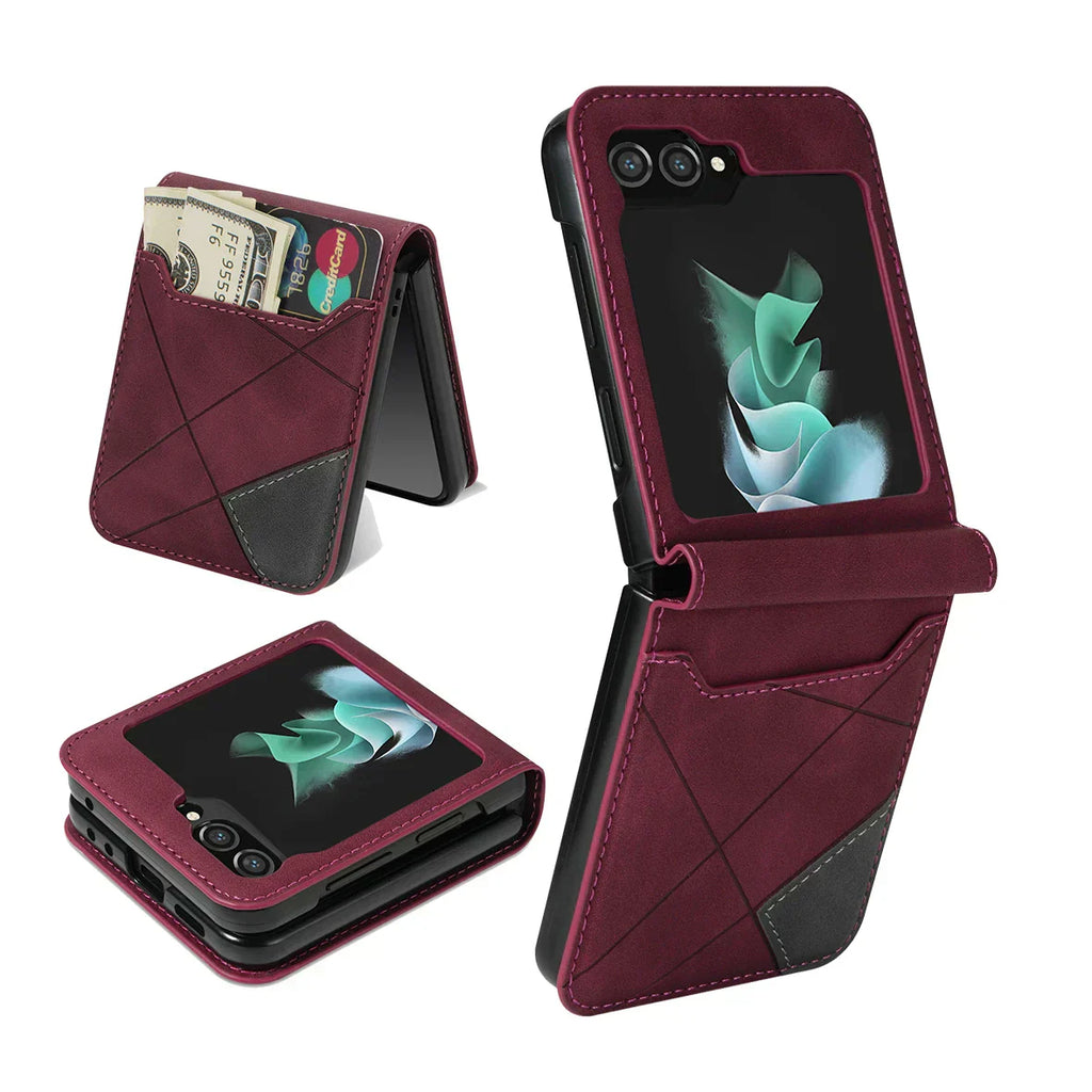 Leather Wallet Case for Samsung Galaxy Z Flip Series