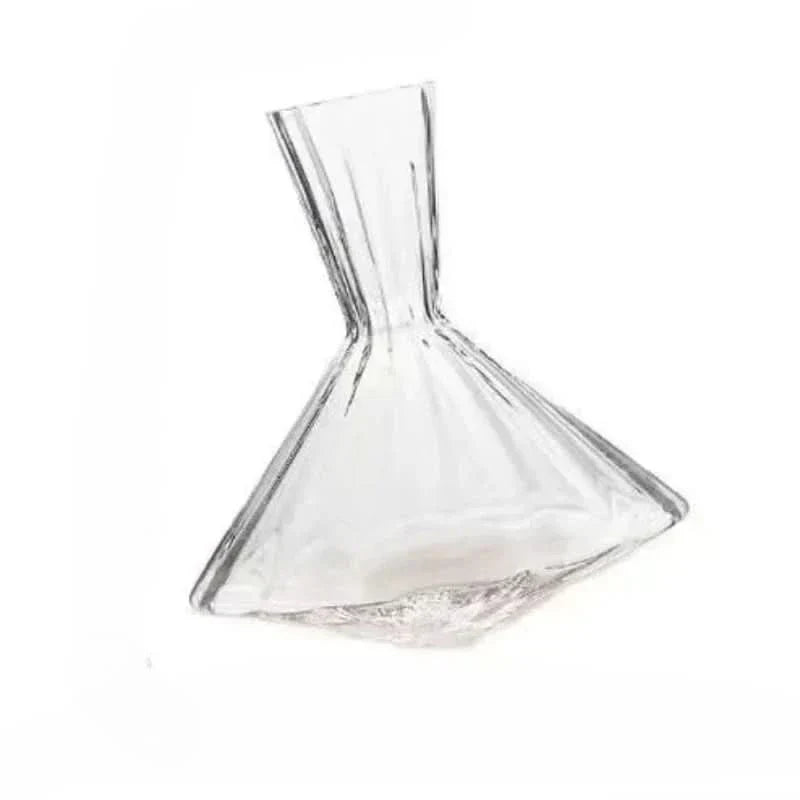 Otáčecí skleněná karafa na víno, 1 litr pro milovníky vína, elegantní stolní doplněk