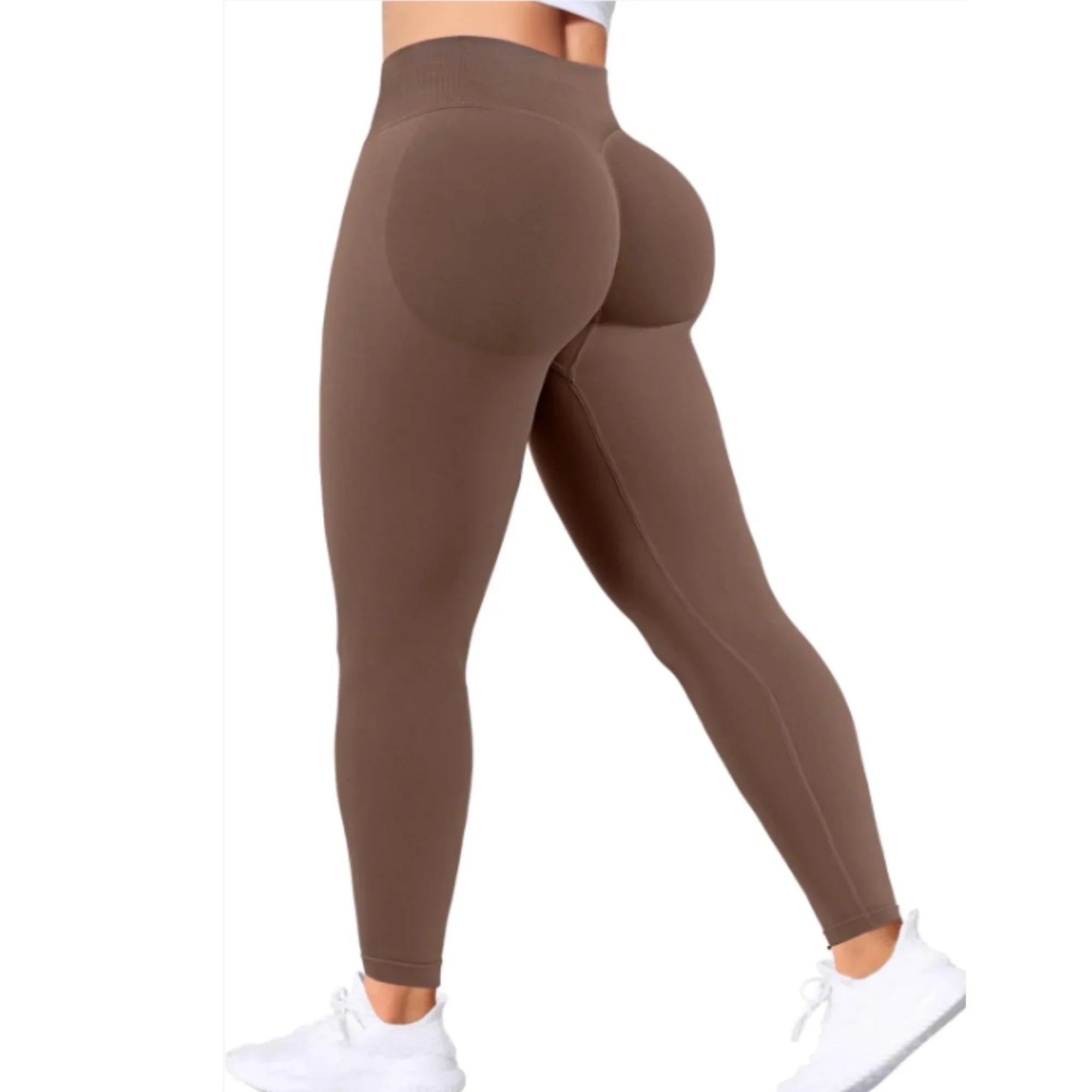 Charlotte Yoga Leggings With Elastic Waist, Nylon Spandex Ankle Length For Women