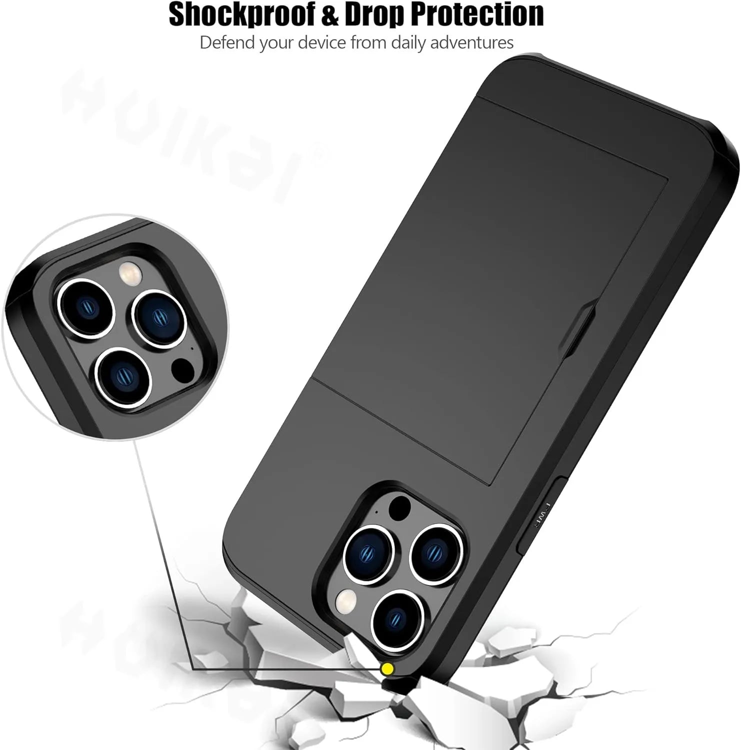LuxShield Card Pocket Case For IPhone, Slim Profile, Card Slots, Protection And Style
