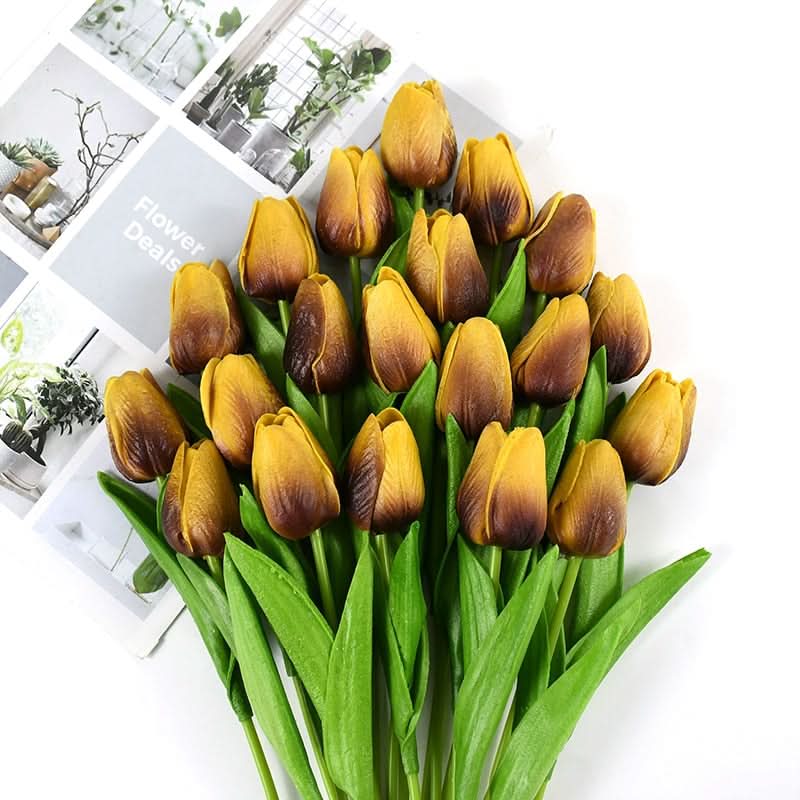 Elegantní realistické aranžmá tulipánů pro domácí a eventovou dekoraci