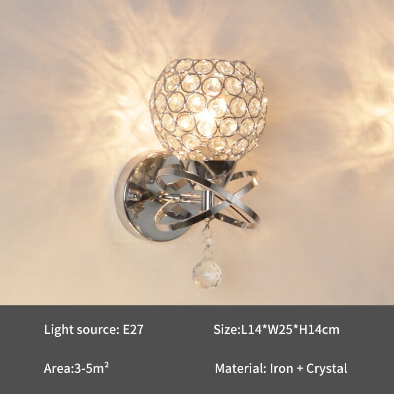 Luma Crystal LED Plafondlamp in Chroom met Regendruppelmotief