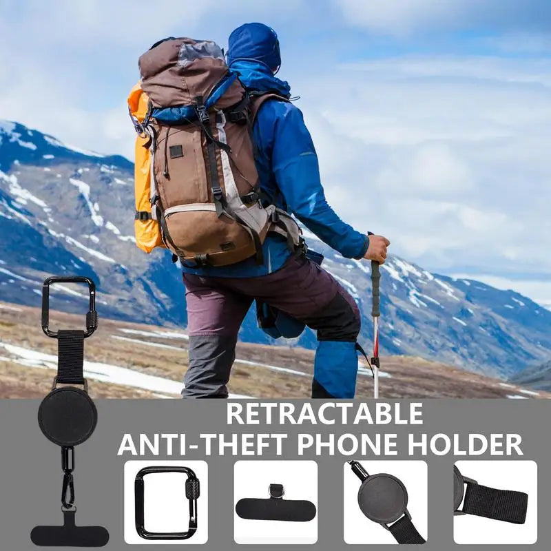 Extendable Phone Mount With Theft-Deterring Belt Clip For Secure On-The-Go Access