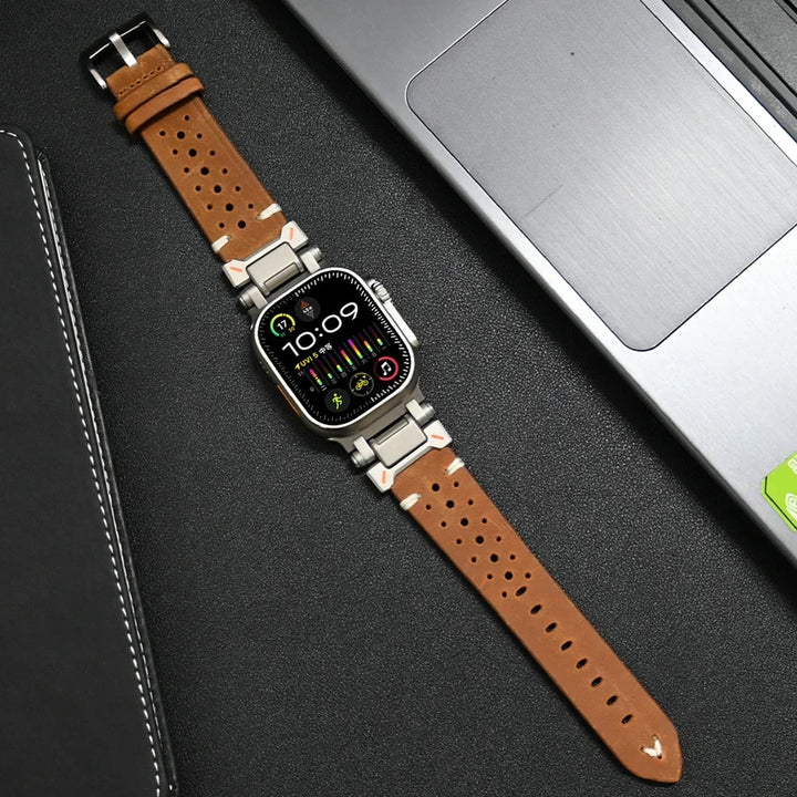 Ægte læderrem til Apple Watch, stilfuld og holdbar rem