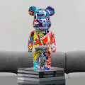 CityCub Bear Figurine In Street Art Style With Built-In Tray For Desk Or Shelf