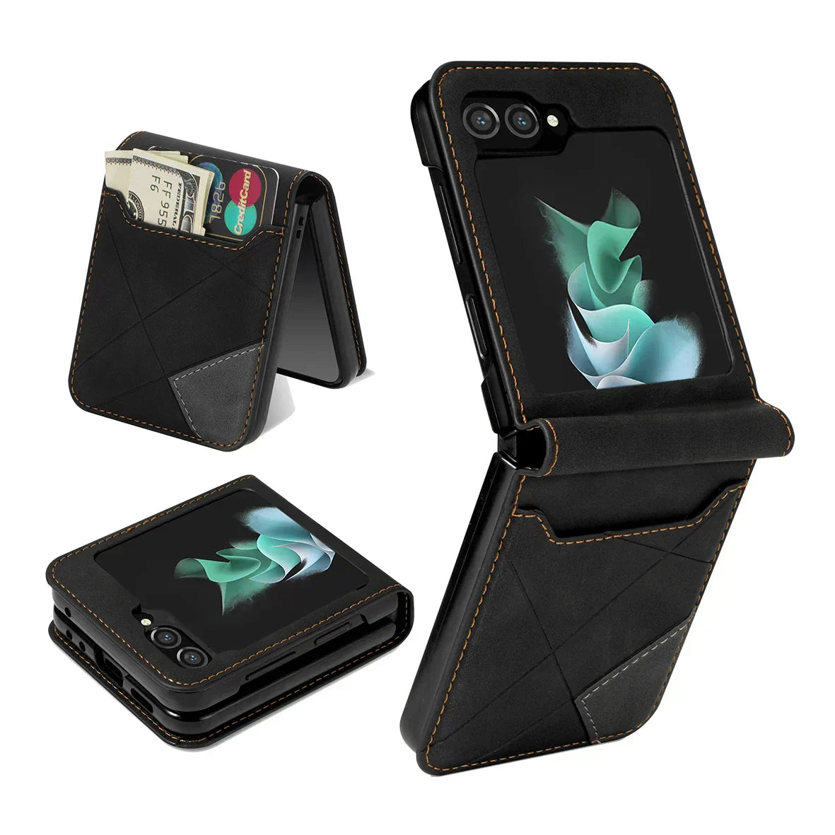 Leather Wallet Case for Samsung Galaxy Z Flip Series