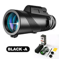 Telescopio Monocular Profesional con Prisma BAK4 y Aumento de 80x para Observación al Aire Libre