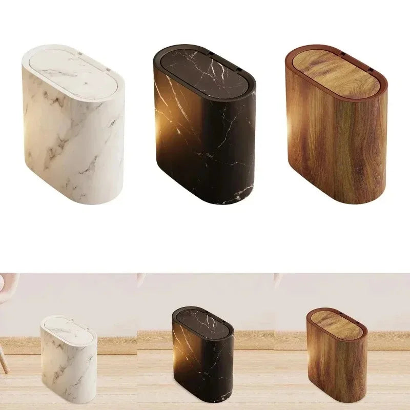 Nordic Marble Design Trash Can