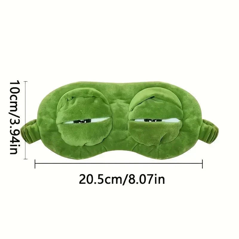 LumiNap 3D Kurbağa Uyku Maskesi Işık Engelleme İçin Seyahat Edenler İçin Mükemmel