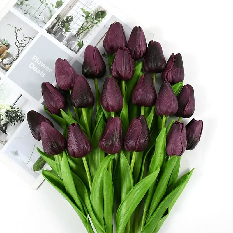 Elegantní realistické aranžmá tulipánů pro domácí a eventovou dekoraci