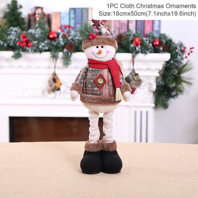 Boneco Elegante do Pai Natal AuroraNest com Roupa para Entusiastas de Decoração Festiva
