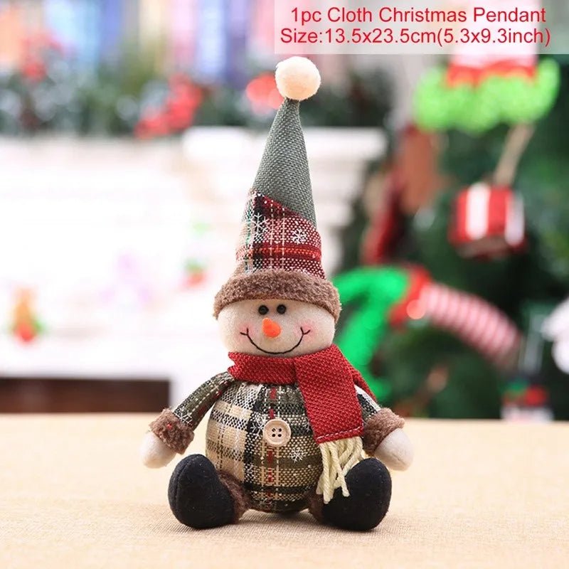 Boneco Elegante do Pai Natal AuroraNest com Roupa para Entusiastas de Decoração Festiva