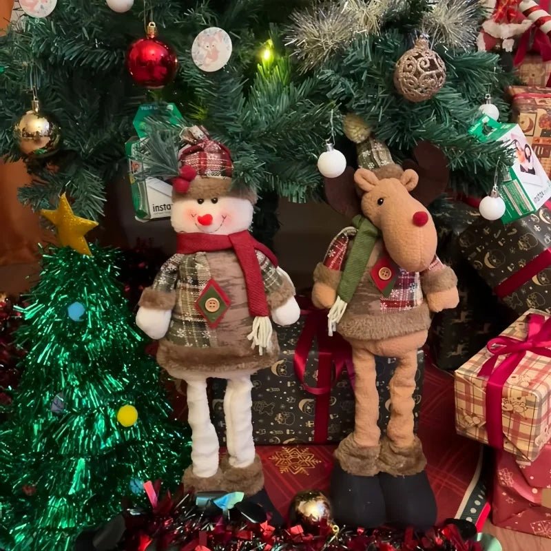 Boneco Elegante do Pai Natal AuroraNest com Roupa para Entusiastas de Decoração Festiva
