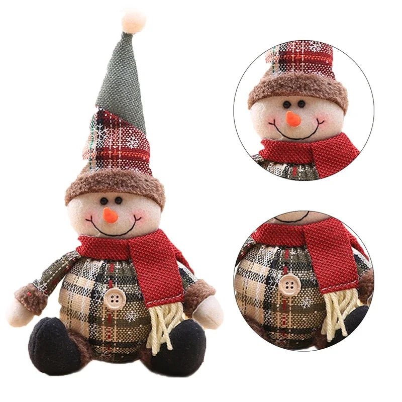 Boneco Elegante do Pai Natal AuroraNest com Roupa para Entusiastas de Decoração Festiva