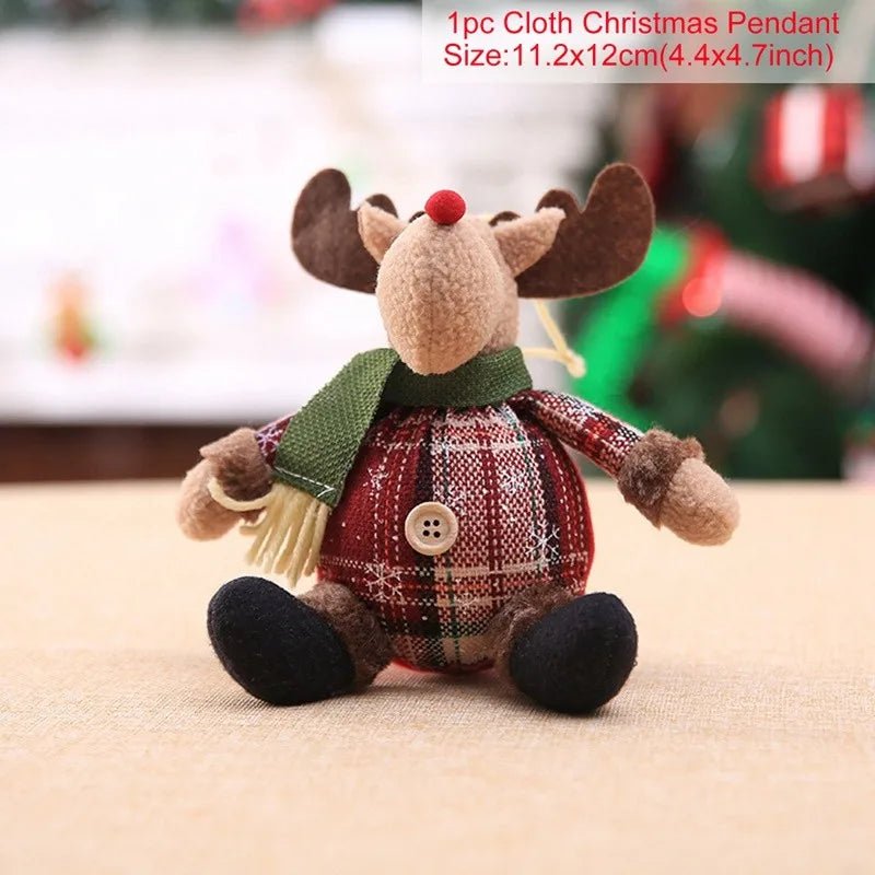 Boneco Elegante do Pai Natal AuroraNest com Roupa para Entusiastas de Decoração Festiva