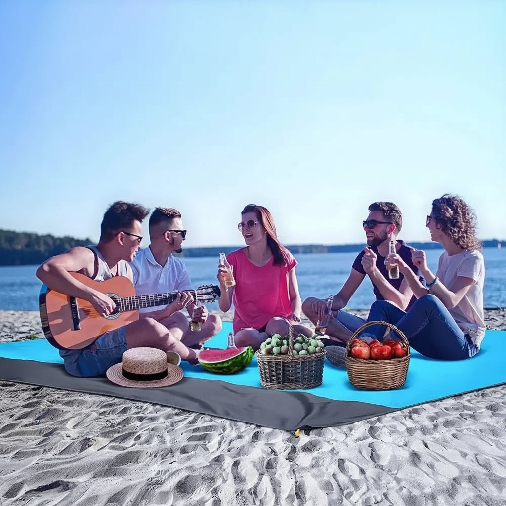 HarborView Extra Großes Wasserdichtes Outdoor-Strandtuch für Entspannung