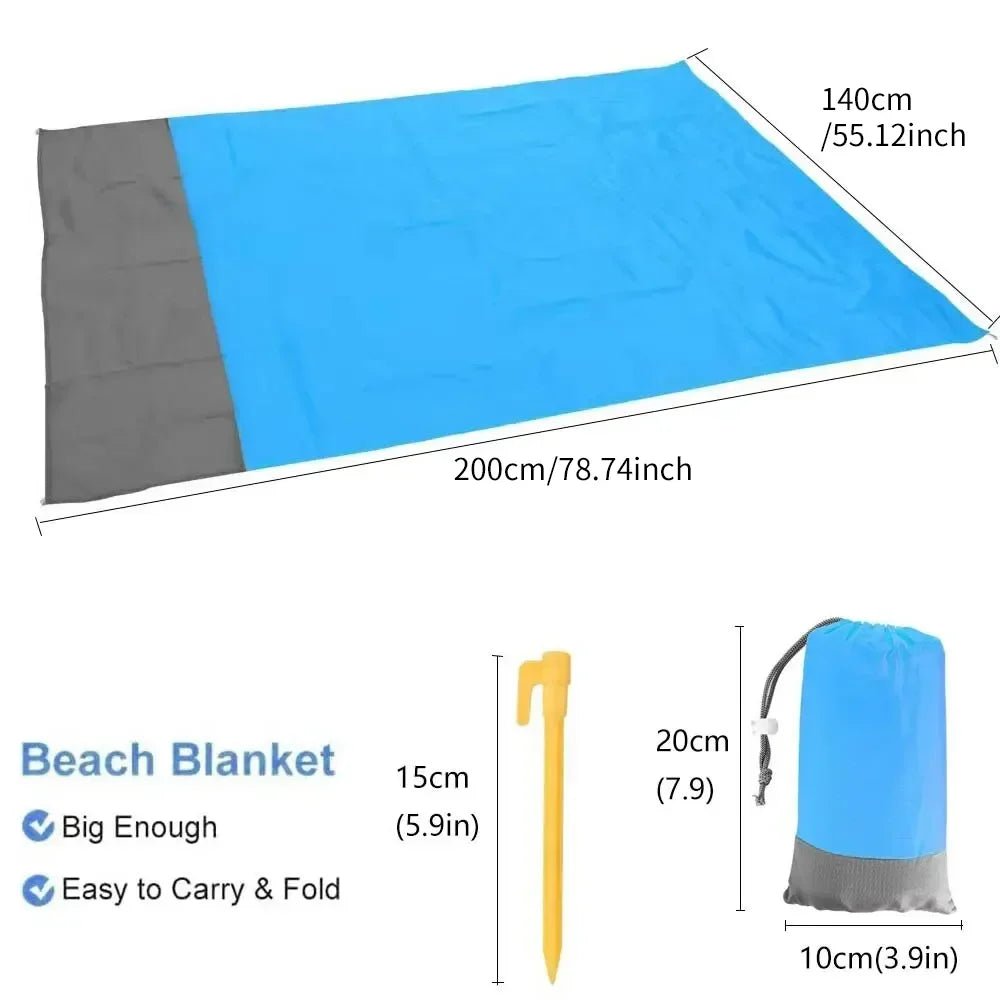HarborView Extra Großes Wasserdichtes Outdoor-Strandtuch für Entspannung