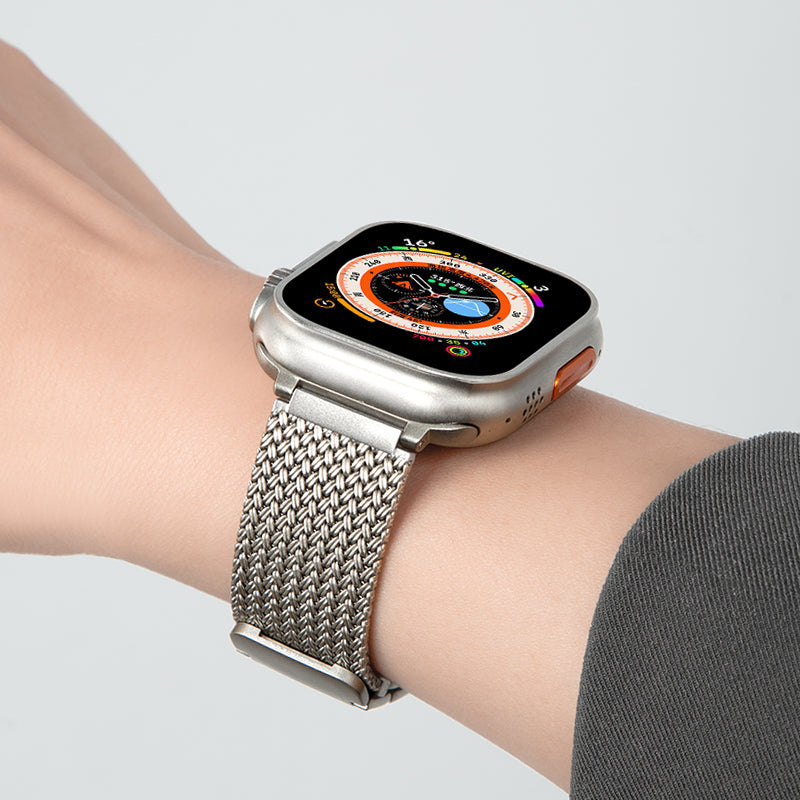 Aurora Braided Magnetic Strap For Smartwatch Stainless Steel Band