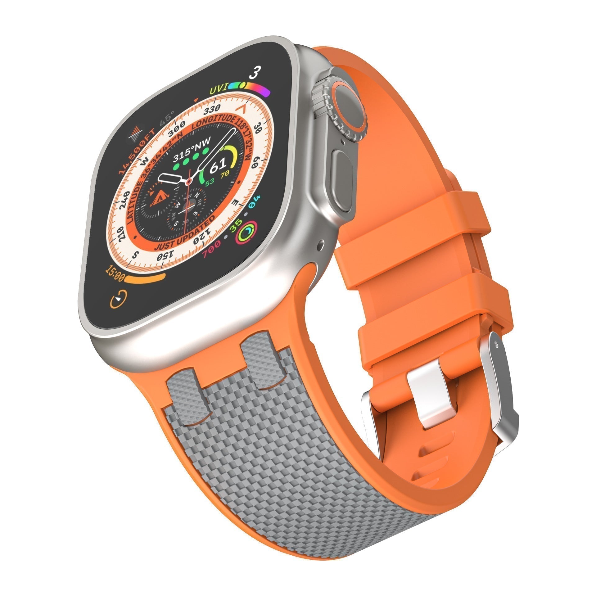 VeloraFlex dvoubarevný silikonový řemínek pro Apple Watch Comfort Fit