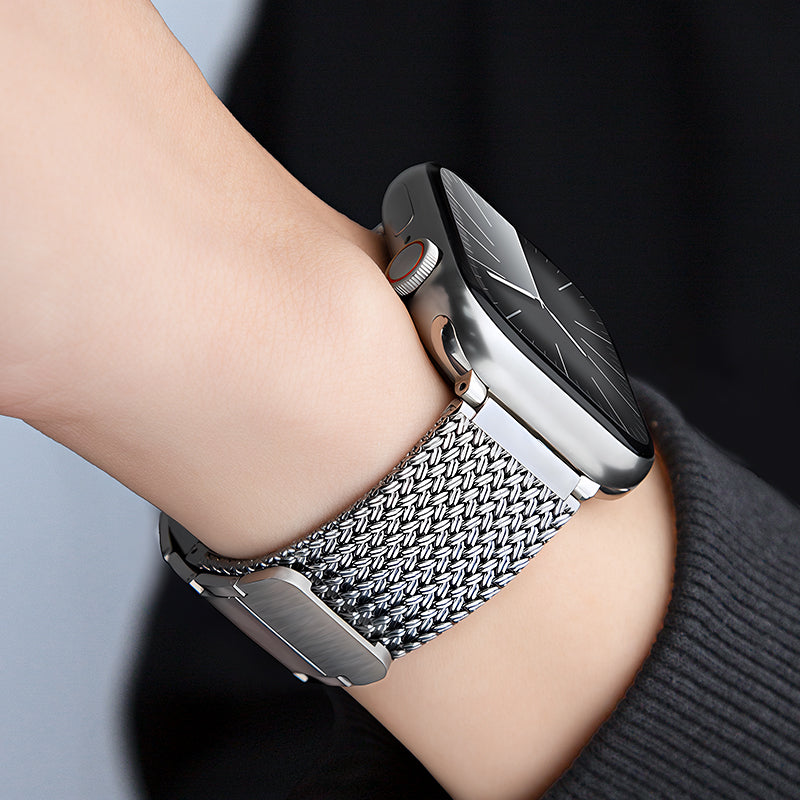 Aurora Braided Magnetic Strap For Smartwatch Stainless Steel Band
