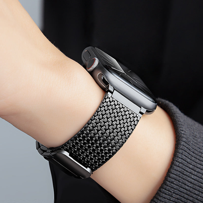Aurora Braided Magnetic Strap For Smartwatch Stainless Steel Band
