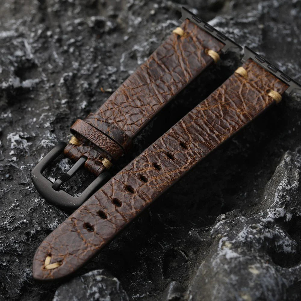 HarborLoom Cracked Vintage Handmade Strap for Apple Watch