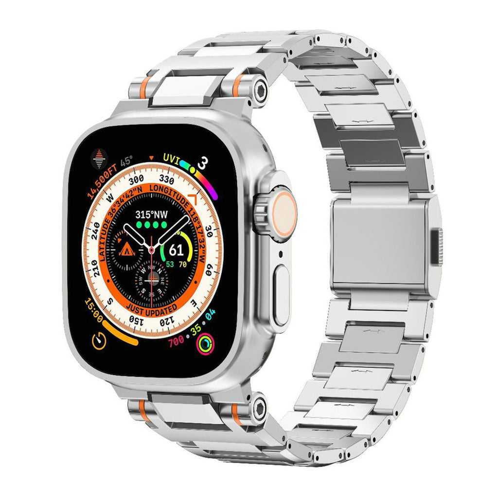 Cinturino in Acciaio Inossidabile Aurex per Apple Watch con Chiusura Magnetica