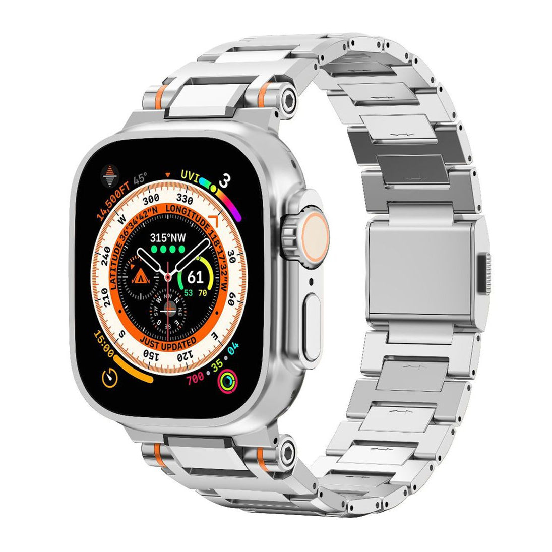 Cinturino in Acciaio Inossidabile Aurex per Apple Watch con Chiusura Magnetica