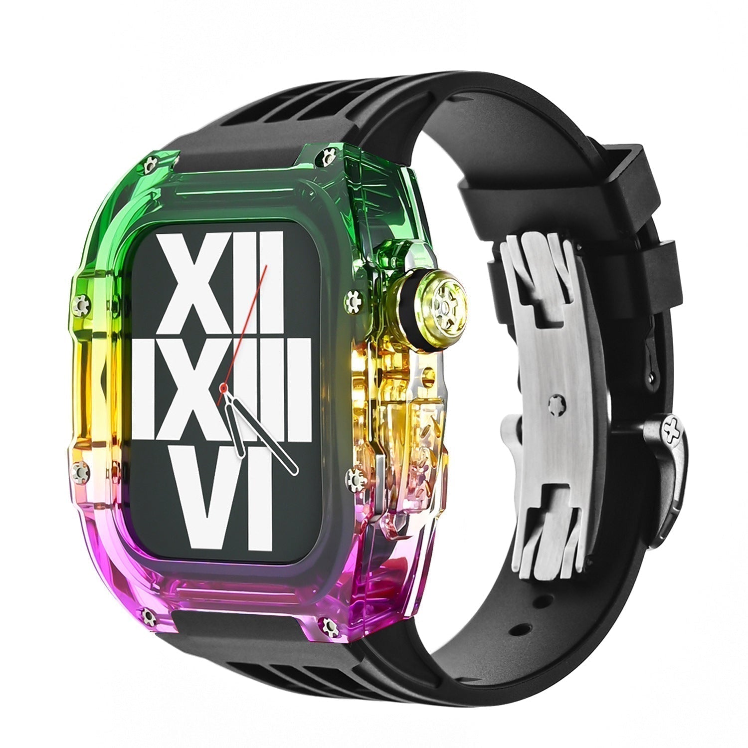 NovaFlex Multicolor Fluororubber Case Kit For Apple Watch