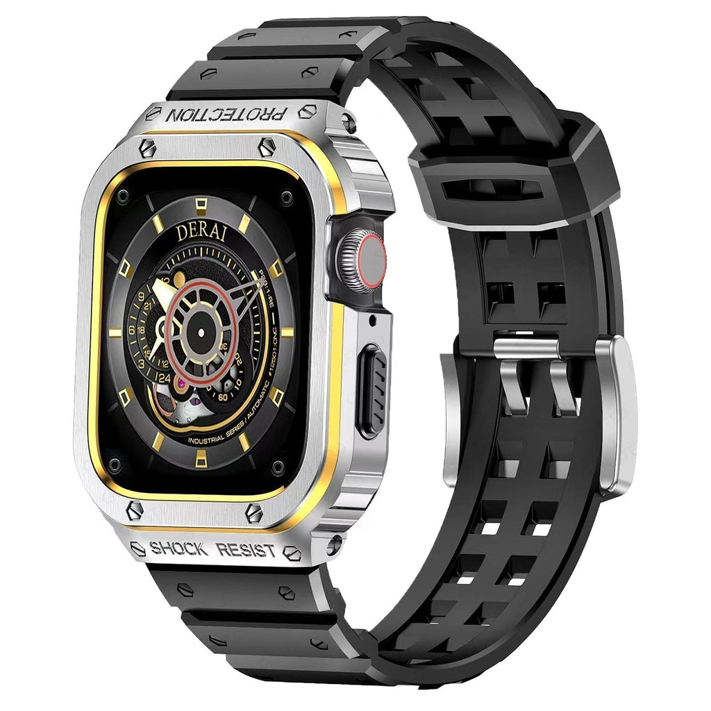 Apple Watch用 ApexFlex シリコンバンドとスチールケース