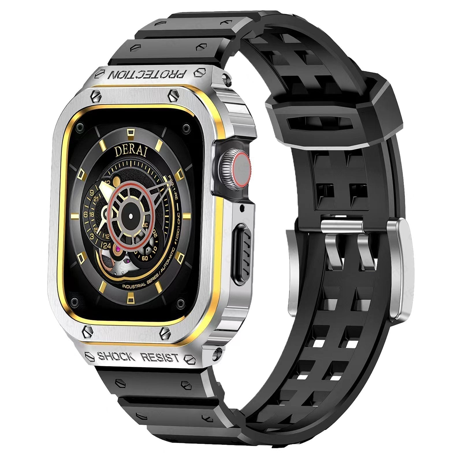 Apple Watch用 ApexFlex シリコンバンドとスチールケース