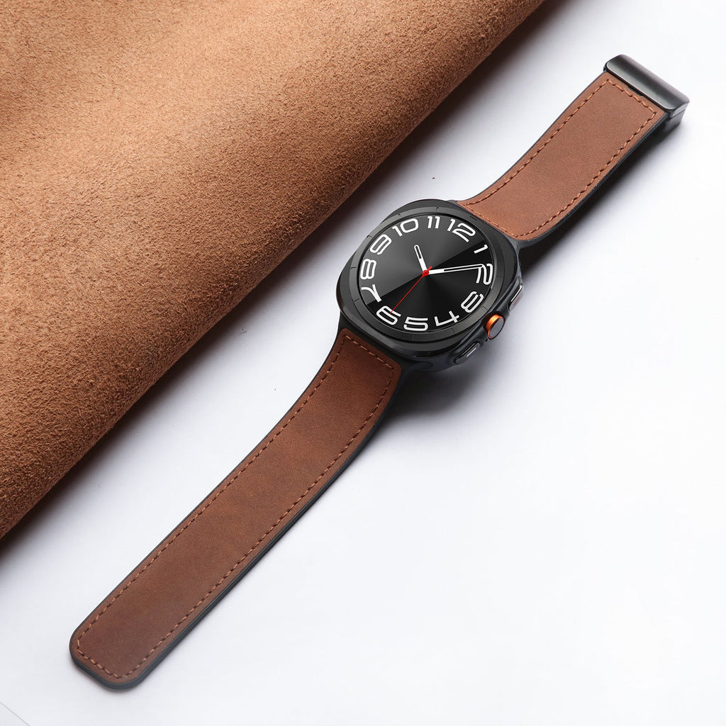 AstraWear magnetyczny pasek skórzano-silikonowy do Samsung Ultra